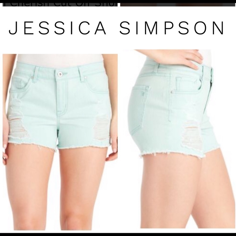 Jessica Simpson Cherish Cut Off Jean Shorts